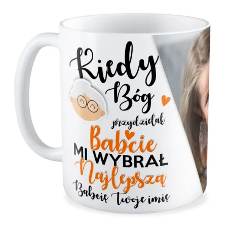 FOTO Kubek biały 330ml dla BABCI